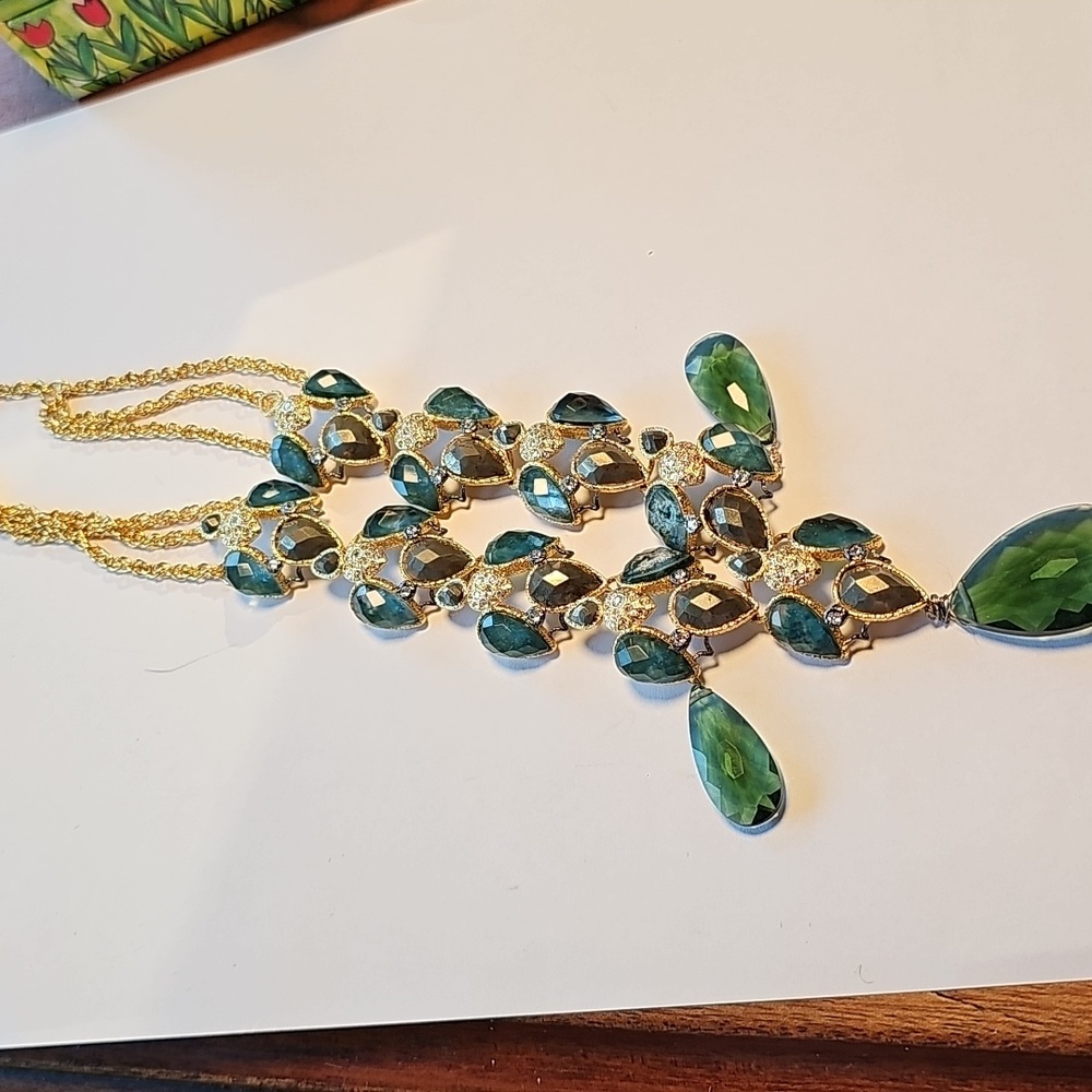 Alexis Bittar Green Stone Necklace - Picture 2 of 6